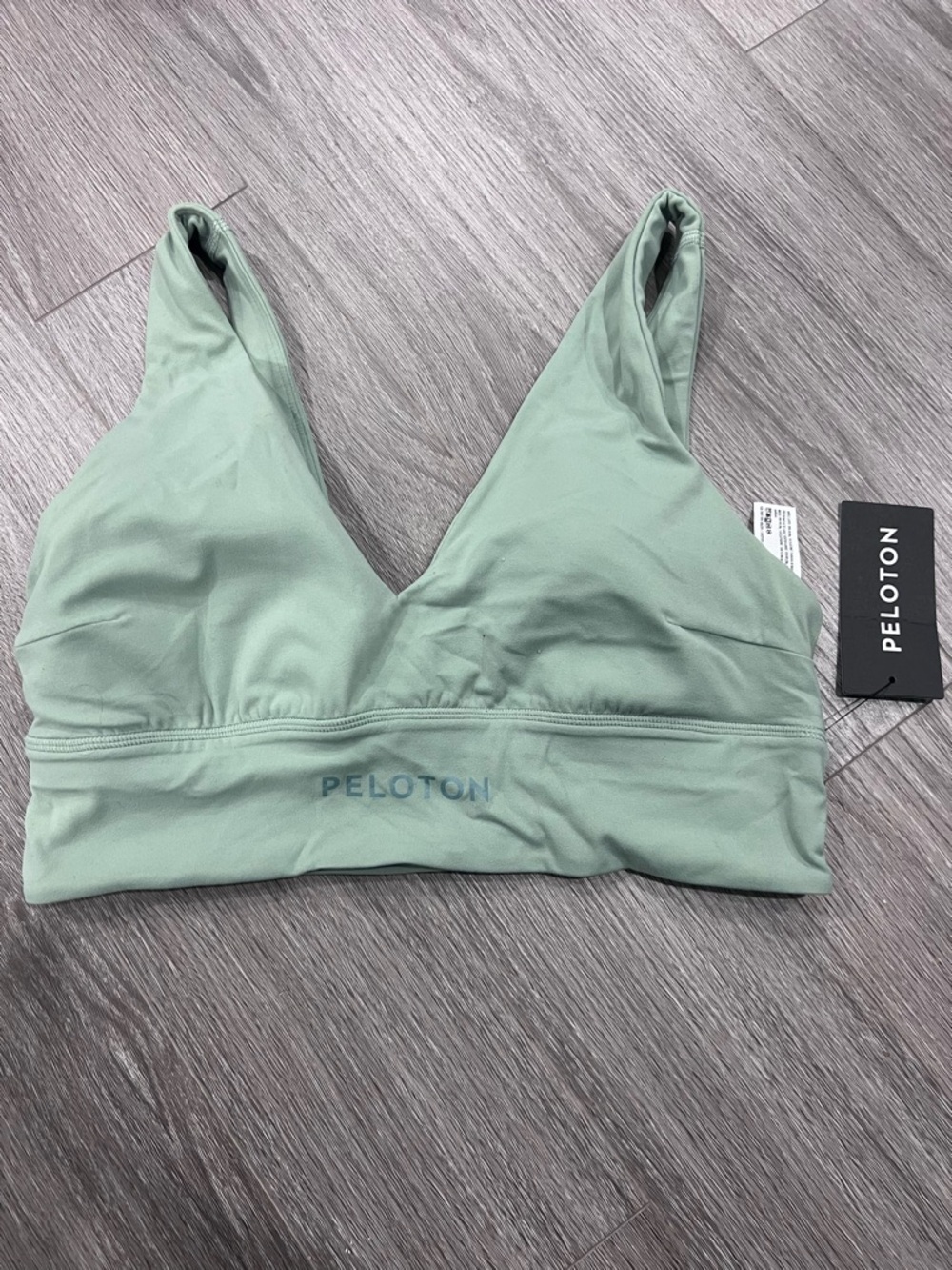 Lululemon Peleton Palm Court V Neck Align Bra Light Support